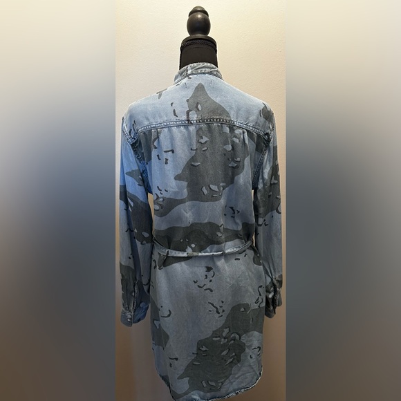 ALL SAINTS DENIM MIDI SHIRT DRESS - Picture 2 of 13